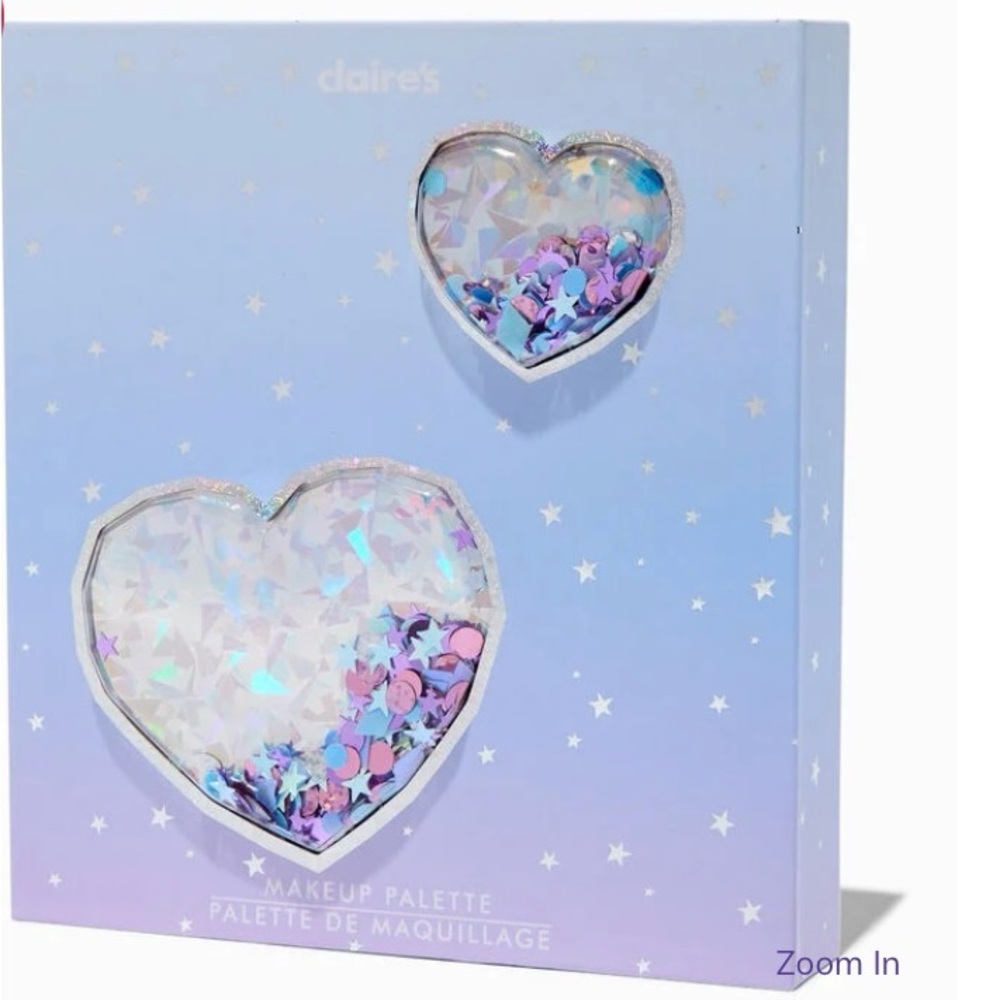 Claire’s Blue Shaker Heart 48 Piece Makeup Set